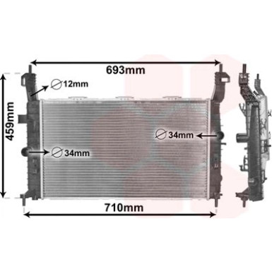 VAN WEZEL Kühler, Motorkühlung 37002345