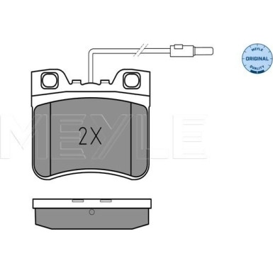 Bremsbelagsatz Citroen P. Ax 86-97 Mit Sensor | 025 212 6717/W
