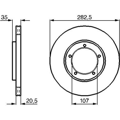 Bremsscheibe VA | PORSCHE 911,924,944 70 | 0 986 478 097