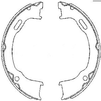 91073600 Bremsbackensatz, Feststellbremse 91073600 Bremsbackensatz, Feststellbremse