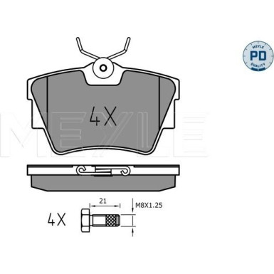 Bremsklötze HA Platinum | NISSAN, OPEL, RENAULT Trafic 01 | 025 239 8017/PD