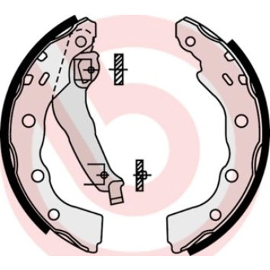 Bremsbackensatz HA | MITSUBISHI Carisma 95-06 | S 54 515