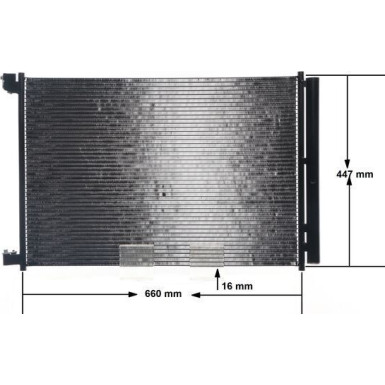 KONDENSATOR, KLIMAANLAGE BEHR AC412000S