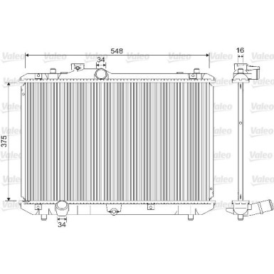 VALEO Motorkühler 733216 VALEO Motorkühler 733216