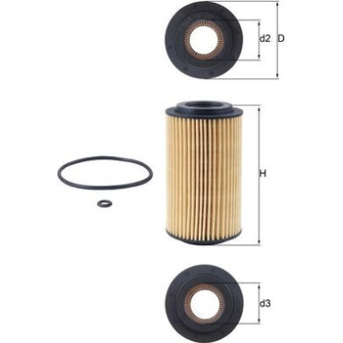 MAHLE Ölfilter | OX 153D1