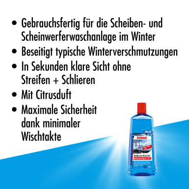 Sonax Antifrost Fertiggemisch 2L AntiFrost+KlarSicht bis -20 °C Citrus 03325410