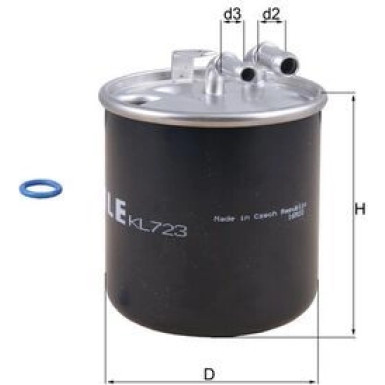 MAHLE Kraftstofffilter | KL 723D