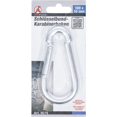 BGS Schlüsselbund-Karabinerhaken 100 x 10 mm BGS Do it yourself 8076