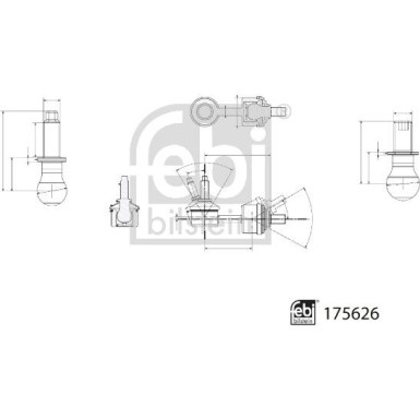 175626 Stange/Strebe, Stabilisator 175626 Stange/Strebe, Stabilisator