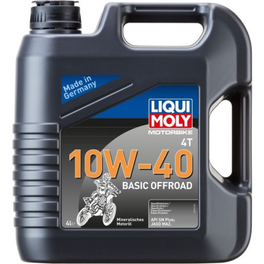 Liqui Moly Motorbike 4T 10W-40 Basic Offroad 4 l | 3062 | 4L Kanister Kunststoff