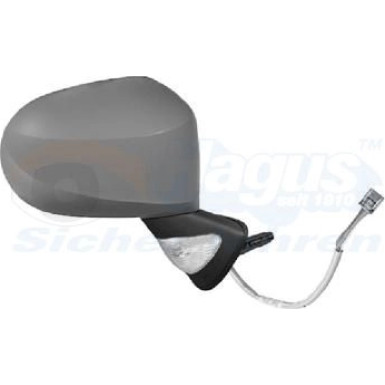 Aussenspiegel re. elek. Verstell. bhz Renault Modus / Grand konv.,+Blinker, 9P.,Sens. OE 7701069545 HAGUS