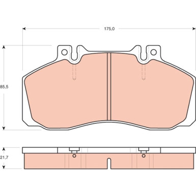 Bremsklötze HA | MERCEDES Sprinter 01 | GDB1695