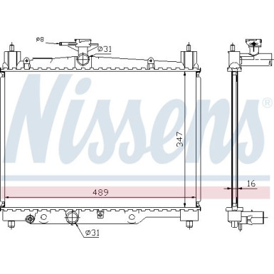 Wasserkühler PKW | TOYOTA Yaris 99 | 64789A