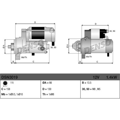 Denso | Starter | DSN3019