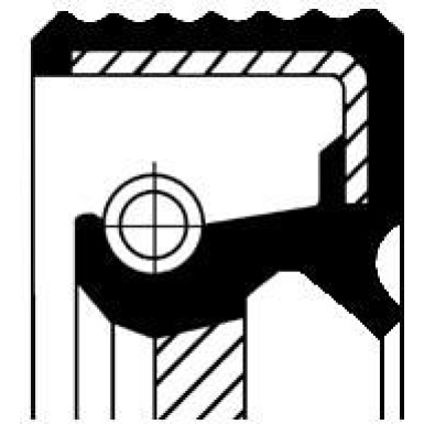 Wellendichtring, Verteilergetriebe | 01034130B