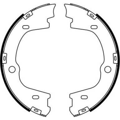 0 986 487 778 Bremsbackensatz, Feststellbremse