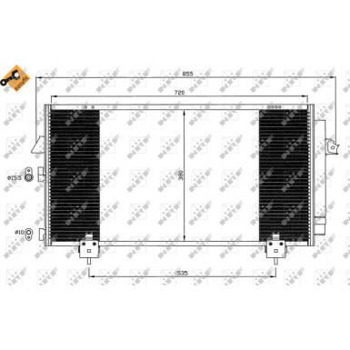 Kondensator, Klimaanlage EASY FIT 35381