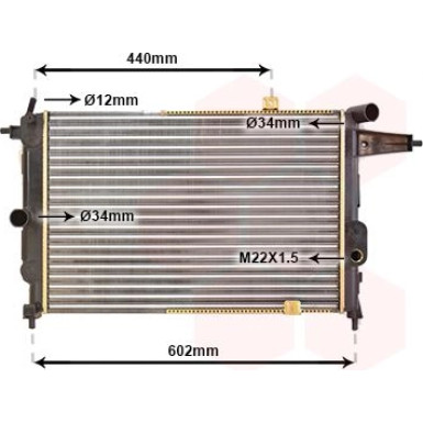 VAN WEZEL Kühler, Motorkühlung 37002119