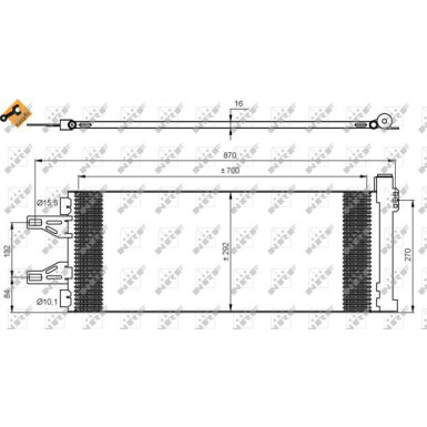 Kondensator, Klimaanlage EASY FIT 35894