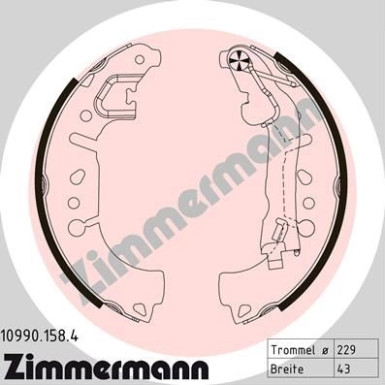 ZIMMERMANN Bremsbacken