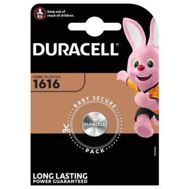 5000394030336 Duracell Lithium CR1616 Knopfbatterie 1 Stk Blister