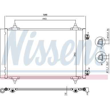 Kondensator PKW FIAT CITROEN PEUGEOT LANCIA FIRST FIT 940111