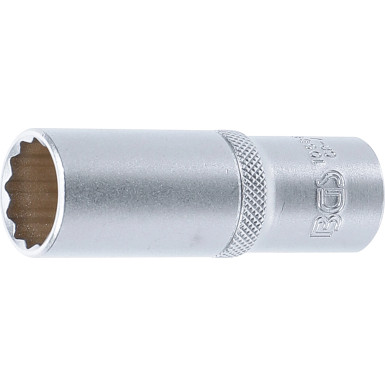 BGS Steckschlüssel-Einsatz Zwölfkant, tief | Antrieb Innenvierkant 12,5 mm (1/2"""") | SW 19 mm | 10686