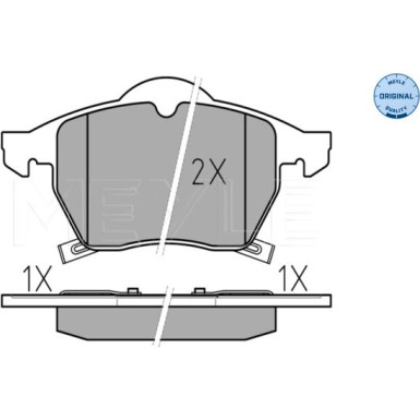 Bremsbelagsatz Opel P. Astra/Zafira 99-05 Mit Sensor | 025 231 1619/W