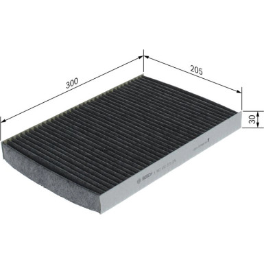 Aktivkohlefilter | AUDI A4,A6 SEAT Exeo 00-09 | 1987432371