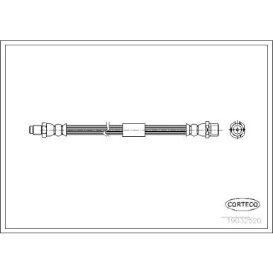 CORTECO Bremsschlauch CORTECO Bremsschlauch