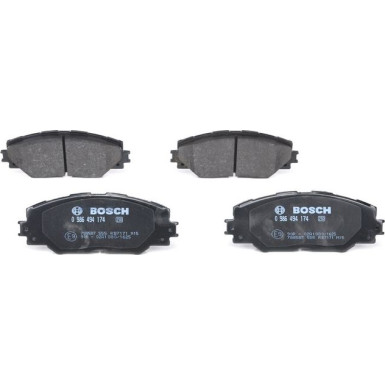 Bremsklötze | TOYOTA RAV4, Auris, Prius | 0 986 494 174