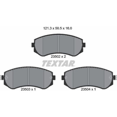 Bremsbelagsatz Nissan P. Almera -98 Mit Abs/T. Patrouille 97 | 2350201