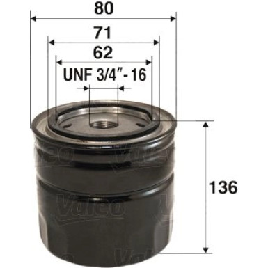VALEO Ölfilter | 586018