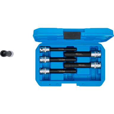BGS Steckschlüssel-Einsatz-Satz E-Profil, extra lang | Antrieb Innenvierkant 12,5 mm (1/2"""") | SW E10 - E20 | 6-tlg | 2028