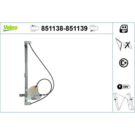 VALEO Fensterheber 851139 VALEO Fensterheber 851139