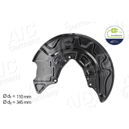 BREMSANKERBLECH V L ALU LACKIERT D:340MM 56143 BREMSANKERBLECH V L ALU LACKIERT D:340MM 56143