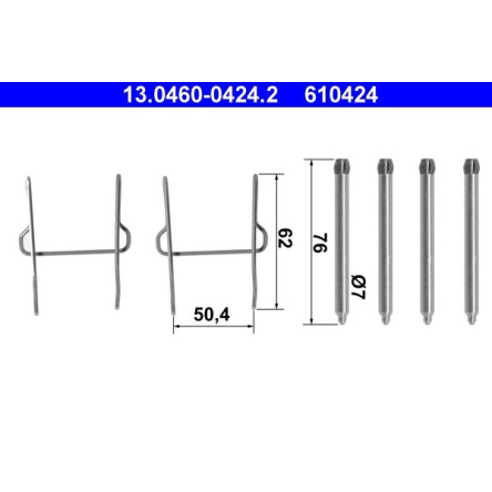 ATE Zubehör, Bremsbeläge 13.0460-0424.2 ATE Zubehör, Bremsbeläge 13.0460-0424.2