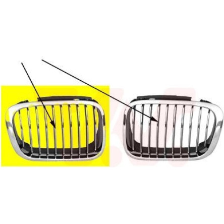 VAN WEZEL Kühlergitter 0646516 VAN WEZEL Kühlergitter 0646516