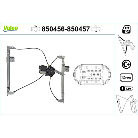 VALEO Fensterheber 850456 VALEO Fensterheber 850456