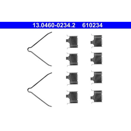 Zusatzsatz, Scheibenbremsbelag 13.0460-0234.2 Zusatzsatz, Scheibenbremsbelag 13.0460-0234.2
