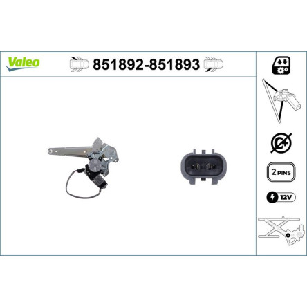 VALEO Fensterheber 851893 VALEO Fensterheber 851893