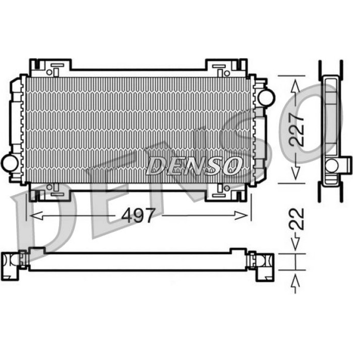 Denso Motorkühler DRM10032 Denso Motorkühler DRM10032