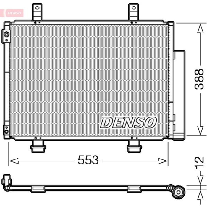 Denso Klimakondensator DCN47007 Denso Klimakondensator DCN47007
