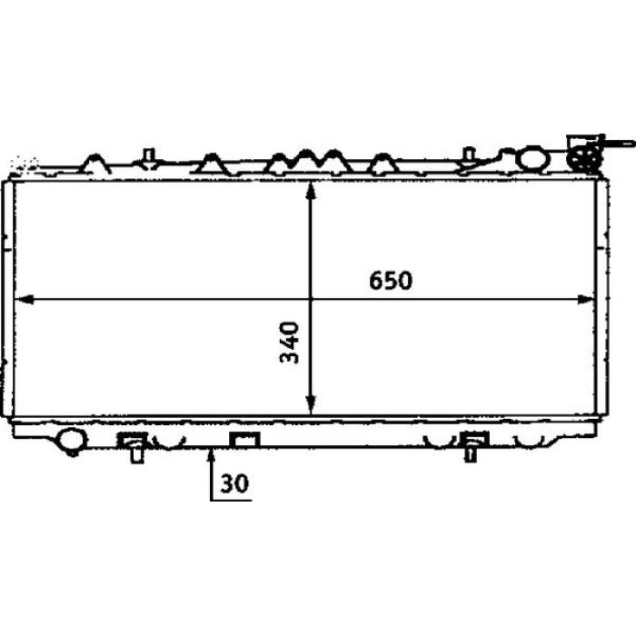 MAHLE Kühler, Motorkühlung CR 435 000S MAHLE Kühler, Motorkühlung CR 435 000S