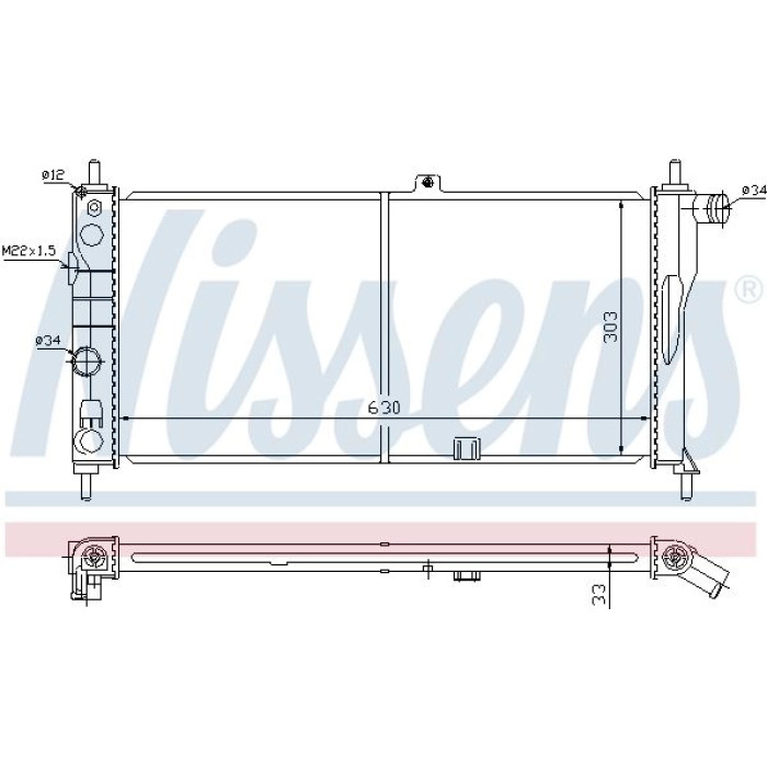 Nissens Wasserkühler PKW 632741