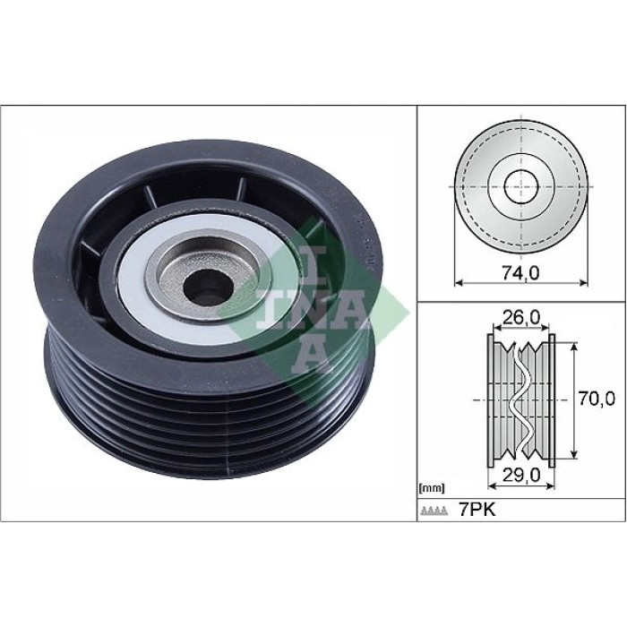 Umlenk-/Führungsrolle, Keilrippenriemen 532 0840 10 Umlenk-/Führungsrolle, Keilrippenriemen 532 0840 10