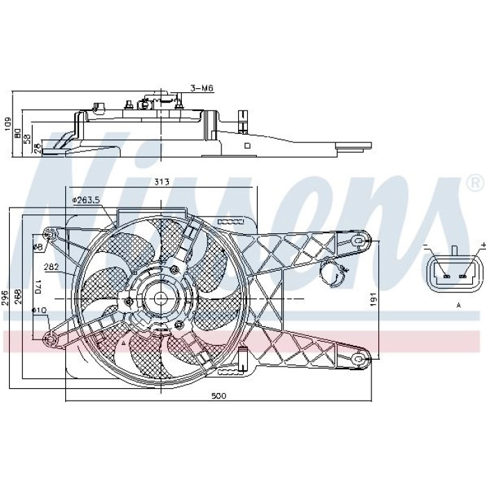 Nissens Kühlerlüfter PKW 85138 Nissens Kühlerlüfter PKW 85138