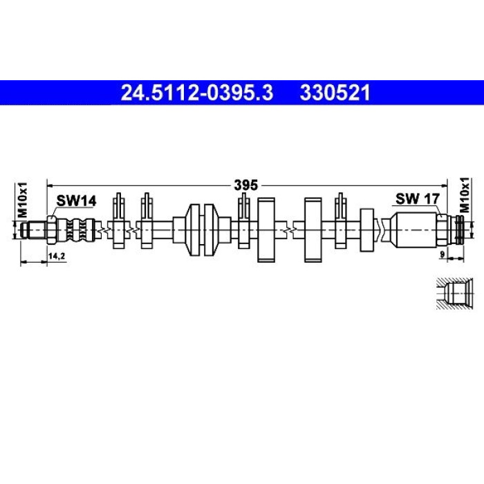 ATE Bremsschlauch 24.5112-0395.3