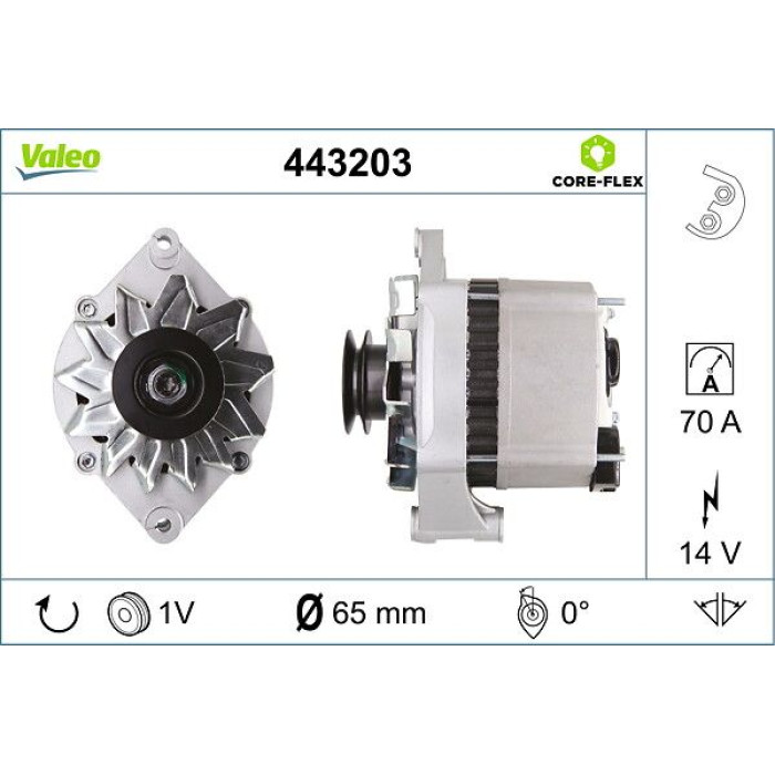 Valeo Lichtmaschine 443203 Valeo Lichtmaschine 443203