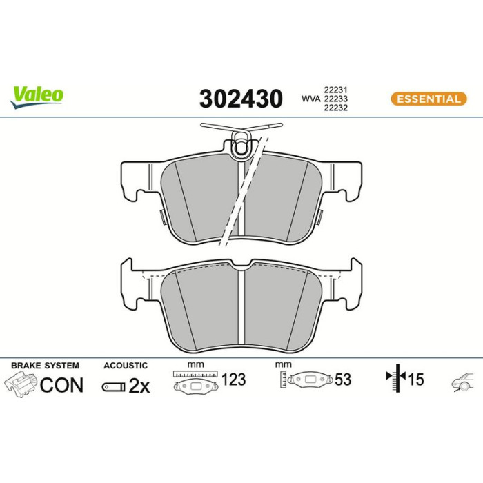 Valeo Bremsbelagsatz 302430
